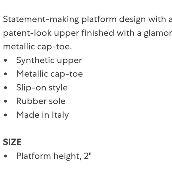 Miu Miu Metallic Cap Toe Patent Platform slip on Sneakers Black 37.5 7.5 Womens - Picture 13 of 14